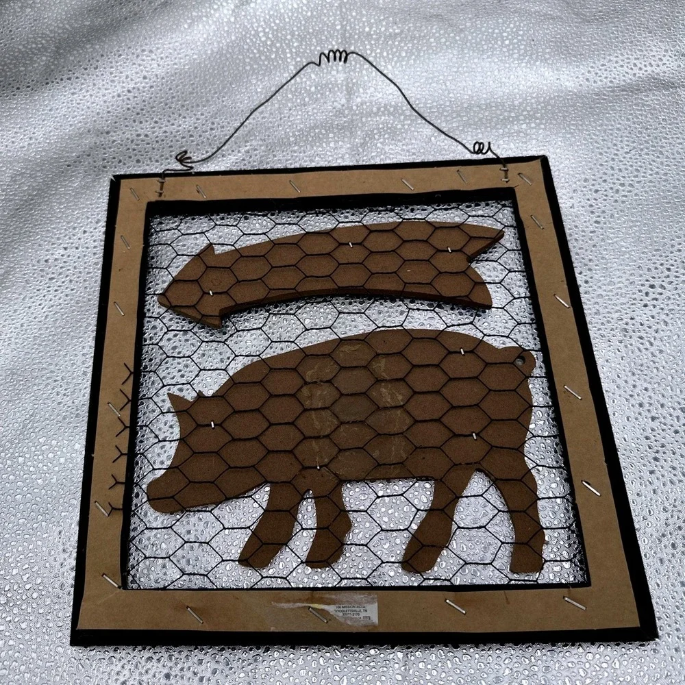 Welcome Farm Shop‎ You Had Me At Bacon Pig Sign Rustic Kitchen Decor
